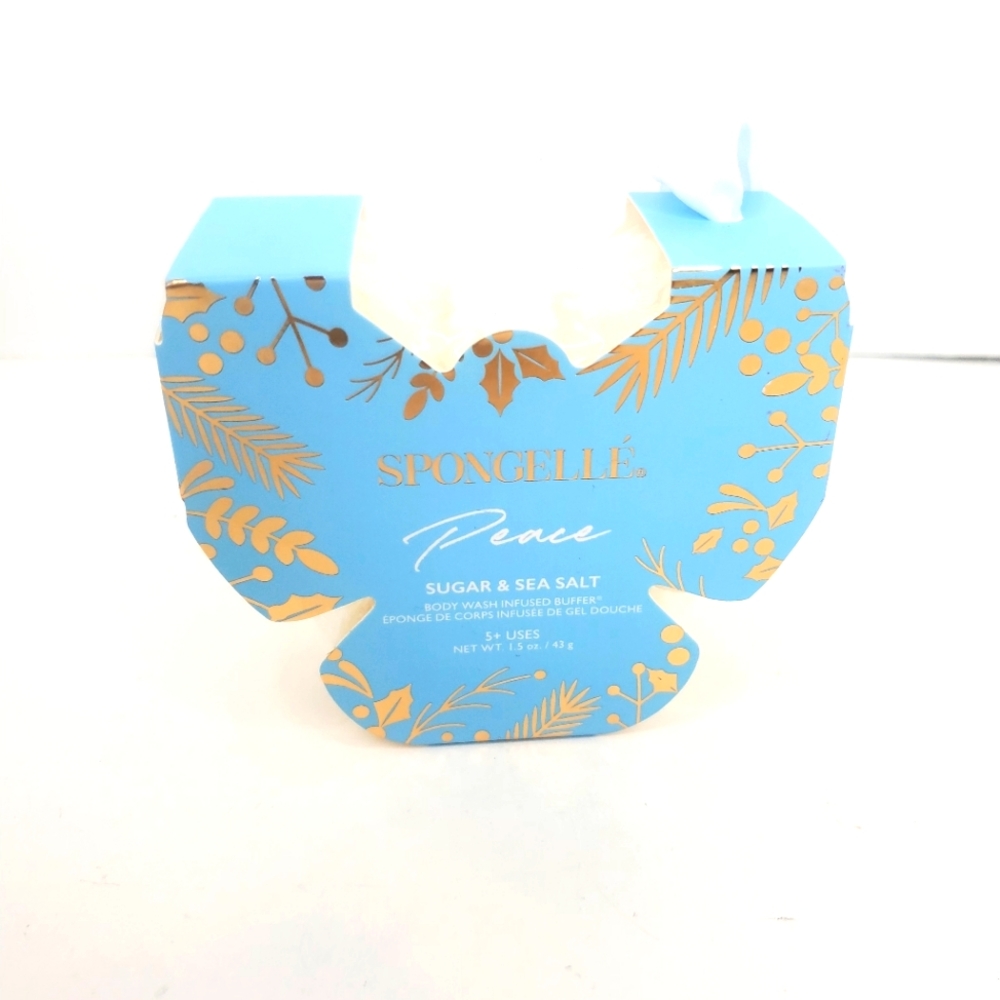 Spongelle Peace Sugar & Sea Salt Body Wash Infused Buffer 5+ Uses‎ 1.5 oz New